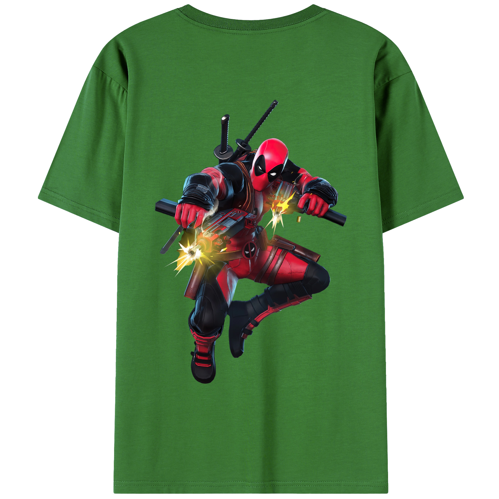 （画像用） Deadpool デッドプール レディース半袖Tシャツ(バックプリント)